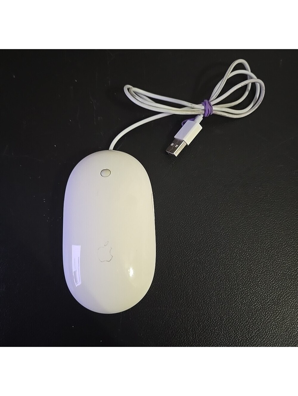 Apple A1152 Mighty Mouse Wired USB Scroll Ball Mouse for Mac/PC